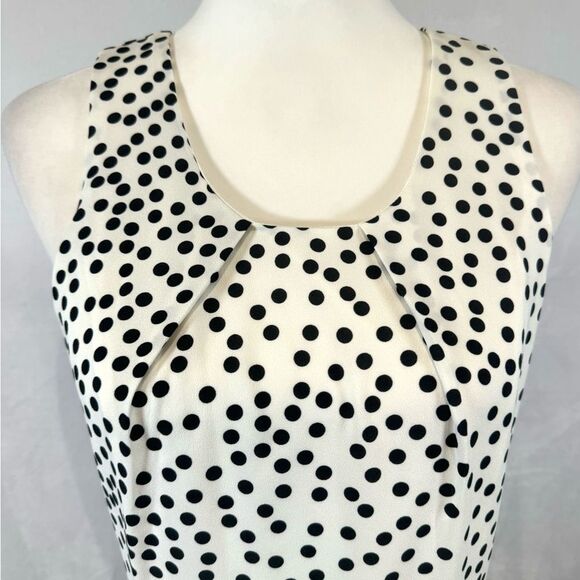 41 Hawthorne black and white sugar polka dot print flowy dress size medium - Picture 3 of 6